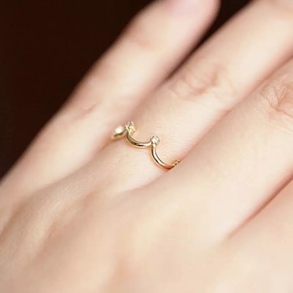 3/$15🔥18k gold plated simulated diamond heart ri… - Picture 4 of 5